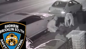 Footage of a brutal attack against a Jewish man in Brooklyn on Monday. Photo: Screenshot