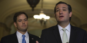 Senators Ted Cruz (right) and Marco Rubio. Photo: Getty Images/Wikipedia.