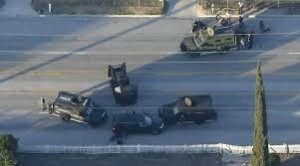 The aftermath of the San Bernardino massacre. Photo: Screenshot.