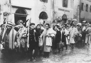 Tunisian Jews forced to work by the Nazis in 1942.  Jews of North African descent who were living under the Nazi regime during World War II will receive an annual stipend from Israel. Photo: Yad Vashem. 