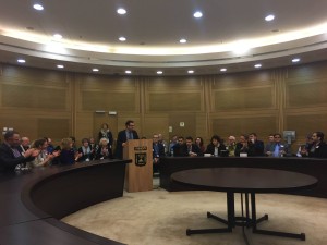 The Knesset Christian Allies Caucus. Photo: Facebook.