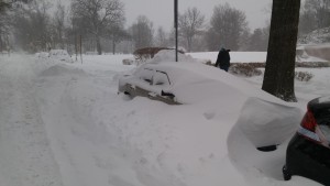A scene from Washington, DC, during the snowstorm. Photo: Courtesy/Noam Blum.