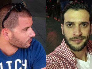 Alon Bekel (right) and Shimon Revimi, murdered in Tel Aviv on Friday by an Arab gunman, were buried on Sunday. Photo: Facebook.