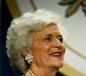 Barbara Bush. Photo: Wikipedia.