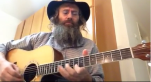 Israeli rocker Lazer Lloyd. The musician's song 'X-Mas Blues' has gone viral on social media. Photo: Screenshot.