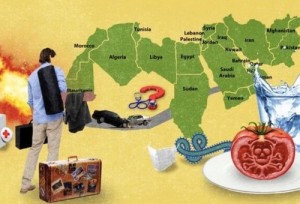 The map originally posted by NPR, which Israel from a Middle East map. Photo: Screenshot.