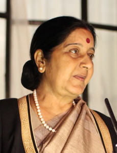 Indian Foreign Minister Sushma Swaraj. Photo: Wikipedia