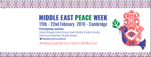 Middle East Peace Week, Cambridge University. Photo: Faceboook