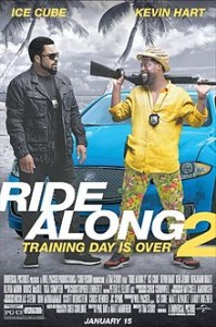 The movie poster for 'Ride Along 2,' starring Kevin Hart (left) and Ice Cube. Photo: Wikipedia.