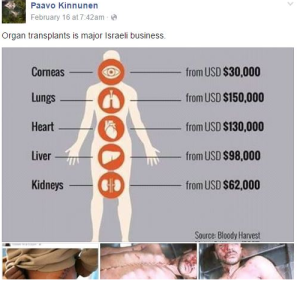 Post on Kinnunen's Facebook page. Photo:  Facebook.