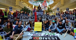 YU Divest at its Feb. 4 public rally. Photo: Facebook