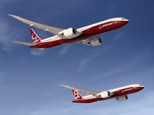 A computer rendering of Boeing's forthcoming 777X aircraft. IAI announced that it will build the empennage leading edges for Boeing’s new 777X aircraft. Photo: Wikimedia Commons.