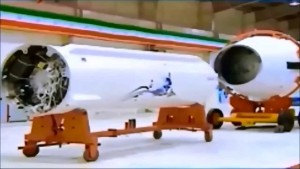 A Simorgh satellite launching vehicle. Photo: Youtube/Screenshot.