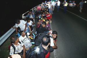 Middle Eastern migrants in Europe. Photo: Gémes Sándor/SzomSzed via Wikimedia Commons.