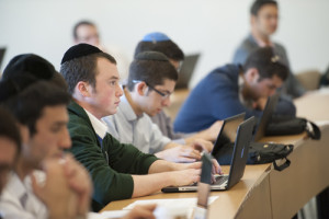 Yeshiva University students. Yeshiva University (YU) recently hosted a symposium in Jerusalem, titled “Modern Orthodox Education in 21st Century Israel & America." Photo: Courtesy Yeshiva University.