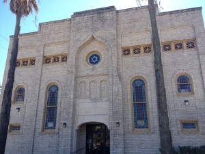 The synagogue in Galveston. Photo: Jacob Kamaras. 