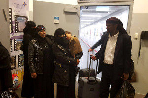 Some members of the group of Yemenite Jews who arrived in Israel Sunday night. Photo: The Jewish Agency for Israel.