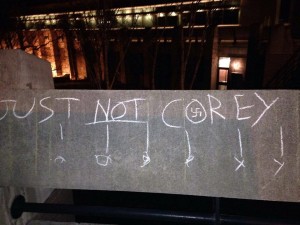Graffiti at Trent University. Photo: Corey LeBlanc Facebook page