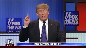 Donald Trump during a debate. Photo: Screenshot.