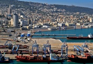 A view of Haifa from the port. Photo: Wikipedia.