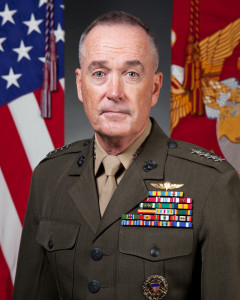 U.S. Chairman of the Joint Chiefs of Staff Gen. Joseph Dunford, Jr. The military leader met with Israeli Defense Minster Moshe Ya’alon in Tel Aviv on Thursday. Photo: U.S. Marine Corps via Wikimedia Commons.