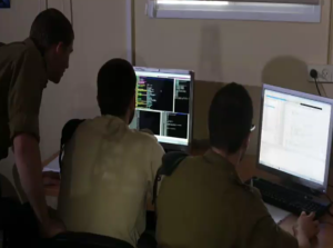Cadets in the IDF's Cyber Defense Division in training. Photo: IDF Spokesman's Unit/Screen shot.
