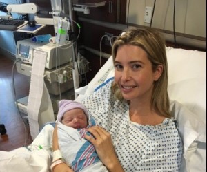 Ivanka Trump, also known as Yael Kushner, holding her newborn baby. Photo: Twitter.