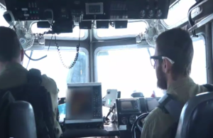 A scene from the Israeli Navy drill in the Red Sea. Photo: Screenshot.