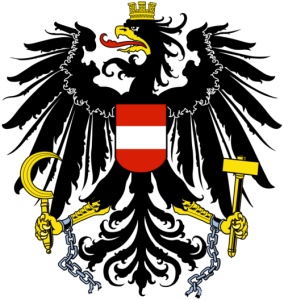 The coat of arms of Austria. The country faced a 80 percent rise in antisemitic incidents last year. Photo: Wikimedia Commons.