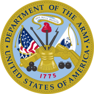 The U.S. Army seal. US Army Capt. Bradley Grimm helped prevent a terror plot to bomb a Jewish school in Denmark. Photo: U.S. Army.