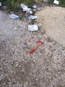 A Palestinian attacker wielding an ax was shot dead by IDF forces. Photo: IDF Spokesperson.