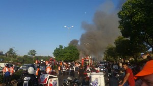 The scene of the bus explosion in Jerusalem. Israeli authorities arrested "a number" of Hamas members suspected of being involved in the attack, Photo: United Hatzalah Spokesperson's Office.