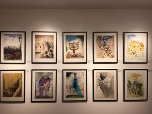 A selection of paintings from Salvador Dalí’s "Aliyah" series on private display by New York art dealer Hillel Philip. Photo: Hillel Philip.