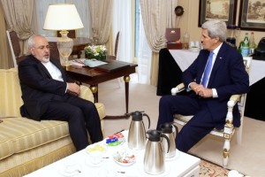 Iranian Foreign Minister Mohammad Javad Zarif meeting with U.S. Secretary of State John Kerry in 2015. Credit: Wikimedia Commons.