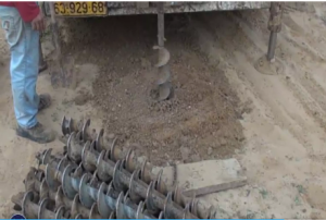 Unearthing a Hamas terror tunnel, with a shaft in Israel. Photo: Channel 2/Screenshot.