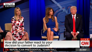 Ivanka Trump said her father was "very supportive" of her decision to convert to Judaism. Photo: Video Screenshot.