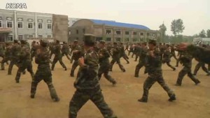 North Korean soldiers training in Syria to help defend the regime against American attacks, 2013. Photo:  YouTube/Screenshot.