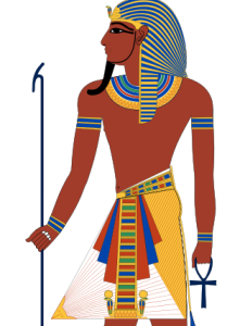 A depiction of an Egyptian Pharaoh. An archaeologist claims the pharaoh in the Jewish Exodus story was not Egyptian. Wikimedia Commons.