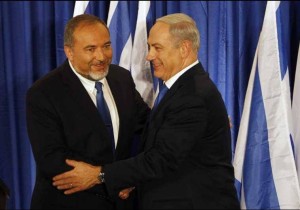 Prime Minister Benjamin Netanyahu with incoming Defemse Minister Avigdor Lieberman. Photo: Likud Anglos/Facebook.