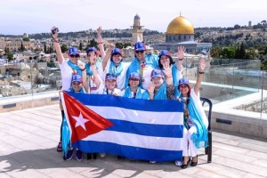 Pictured in Jerusalem are 10 Cuban-Jewish women who visited Israel in May on a trip sponsored by the Jewish Women’s Renaissance Project and the Israeli Ministry of Diaspora Affairs. Photo: Aviram Valdman.