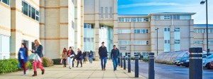 Ebsworth Building at Durham University. Students at the university found antisemitic graffiti on their homes this weekend. Photo: Durham University.