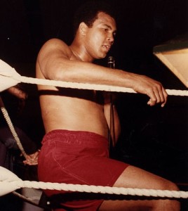 Boxer Muhammad Ali during a match in the 1970s. Alan Amron became his manager during the '70s. Photo: Wikimedia Commons.