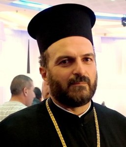 Israel honored Father Gabriel Naddaf, pictured, at its official Independence Day ceremony. Photo: Wikimedia Commons.