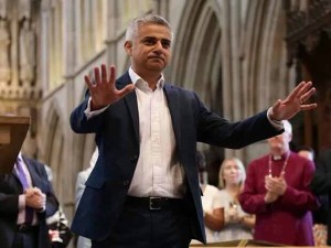 London Mayor Sadiq Khan, pictured,  will attend the city's main commemoration ceremony for Yom HaShoah. Photo: Twitter.