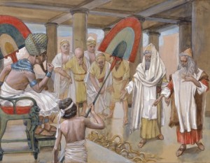 James Tissot, The Rod of Aaron Devours the Other Rods. Photo: Wikipedia.