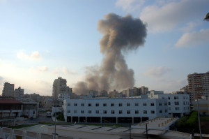 An air strike in Lebanon during Israel's 2006 war against Hezbollah. Photo: Wikipedia.
