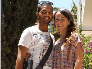 The late Yanai Weissman and his widow, Yael. Photo: Facebook.