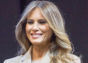 Donald Trump's wife Melania Trump. Credit: Marc Nozell via Wikimedia Commons.