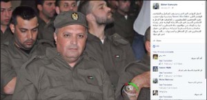Nasser Abu Baker, wearing a Palestinian Authority military uniform. Photo: Facebook, Jan. 31, 2016.