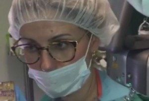 The broadcast shows Prof. Irit Bachar, pictured, performing a corneal transplant at Rabin Medical Center in Petah Tikva, Israel. Photo: Facebook.